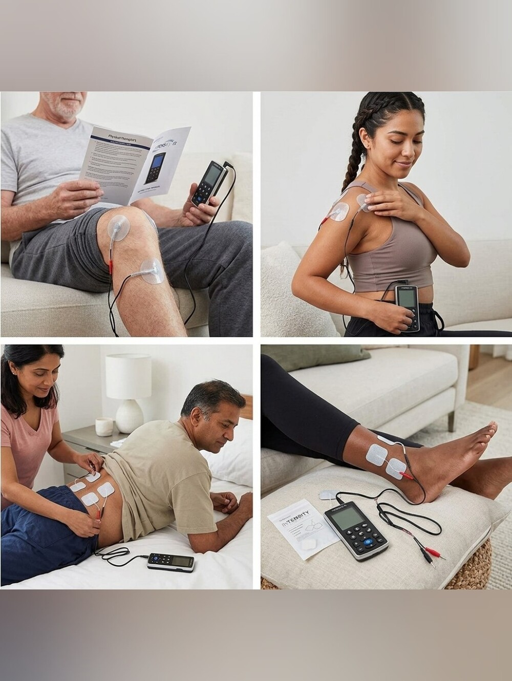 InTENSity 12 Portable Unit Electrotherapy Device For Pain Relief